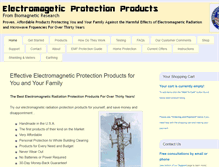 Tablet Screenshot of electromagneticprotection.com